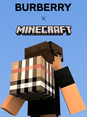 Minecraft Character with Burberry creator item