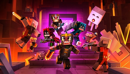 Minecraft Dungeons Flames of the Nether key art