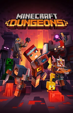 Minecraft dungeons box art