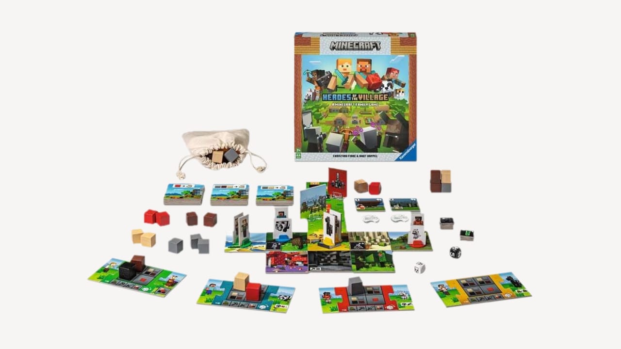 The Minecraft: Heroes of the Village board game