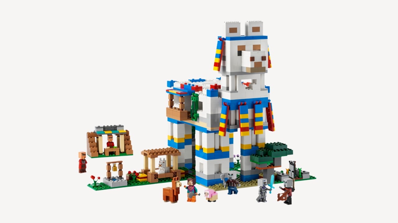 The LEGO Llama Village set