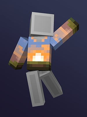 Minecraft Character with sun moon sweater