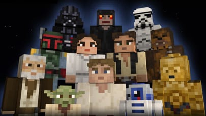 12 popular Star Wars characters as Minecraft skins