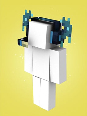 Minecraft Character with Warden Headphones Creator item